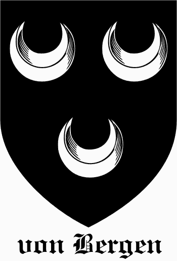 BERGEN family crest BERGEN family crest